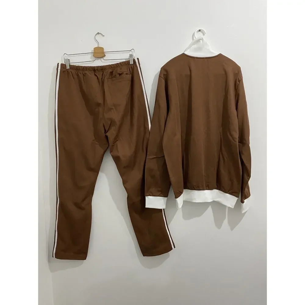 Adidas Originals Beckenbauer Tracksuit Preloved Brown White Size XL